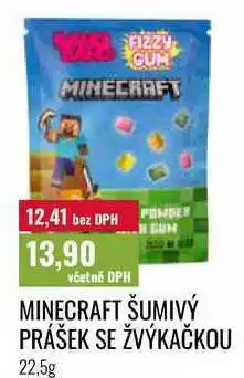Ratio MINECRAFT ŠUMIVÝ PRÁŠEK SE ŽVÝKAČKOU nabídka