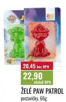 Ratio ŽELÉ PAW PATROL, postavičky nabídka