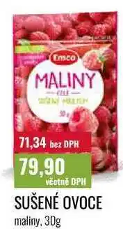 Ratio SUŠENÉ OVOCE, maliny nabídka