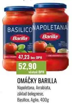 Ratio OMÁČKY BARILLA nabídka