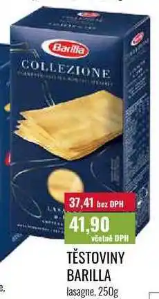 Ratio TĚSTOVINY BARILLA, lasagne nabídka