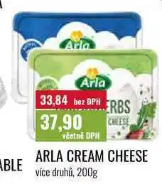 Ratio ARLA CREAM CHEESE, více druhů nabídka