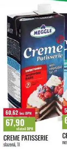 Ratio CREME PATISSERIE, slazená, 11 nabídka