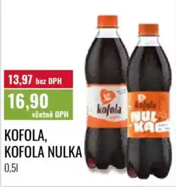 Ratio Kofola, kofola nulka nabídka