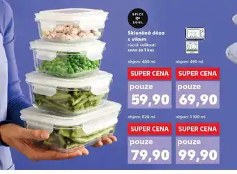 Kaufland Skleněná dóza s víkem nabídka