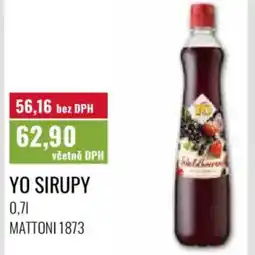 Ratio Yo sirupy nabídka