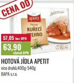 Ratio Hotová jídla apetit nabídka