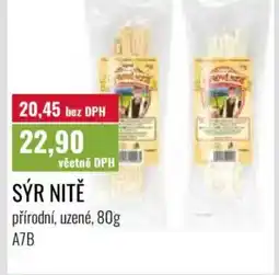 Ratio Sýr nitě přírodní, uzené nabídka