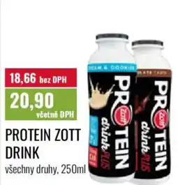Ratio Protein zott drink nabídka