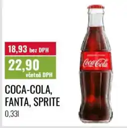 Ratio Coca-cola, fanta. sprite nabídka