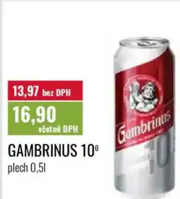 Ratio Gambrinus 10° nabídka