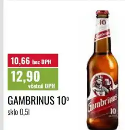 Ratio Gambrinus 10° nabídka