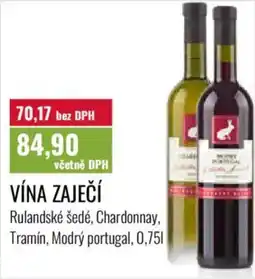 Ratio Vína zaječí Rulandské šedé, Chardonnay, Tramín, Modrý portugal nabídka