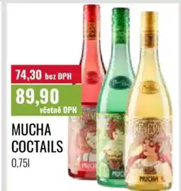 Ratio Mucha coctails nabídka