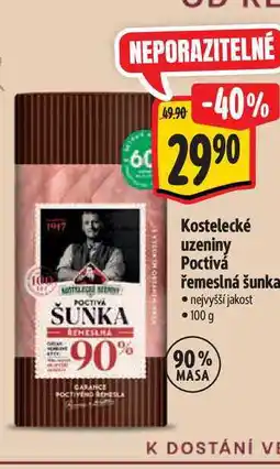 Albert Kostelecké uzeniny Poctivá řemeslná šunka nabídka