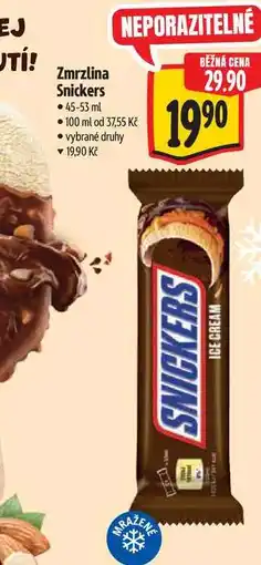 Albert Zmrzlina Snickers nabídka