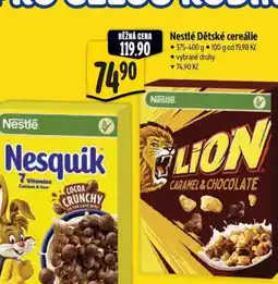 Albert Nestlé Dětské cereálie nabídka