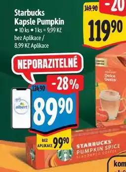 Albert Starbucks Kapsle Pumpkin 10 ks nabídka