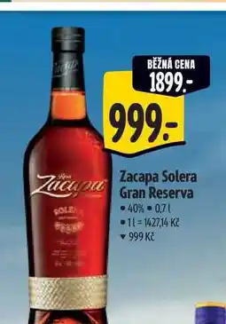 Albert Zacapa Solera Gran Reserva nabídka