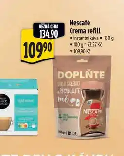 Albert Nescafé Crema refill instantní káva nabídka