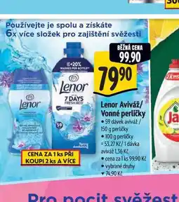 Albert Lenor Aviváž/ Vonné perličky - 59 dávek aviváž / 150 g perličky nabídka