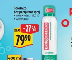 Albert Borotalco Antiperspirant sprej nabídka