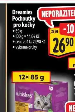 Albert Dreamies Pochoutky pro kočky nabídka