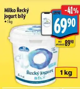 Albert Milko Řecký jogurt bílý nabídka