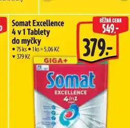 Albert Somat Excellence 4 v1 Tablety do myčky 75 ks nabídka