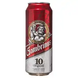 Albert Gambrinus Originál 10 pivo výčepní světlé 0,5l plech 500ml nabídka