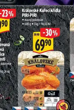 Albert Královské Kuřecí křídla PIRI-PIRI nabídka