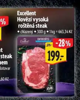 Albert Excellent Hovězí vysoká roštěná steak nabídka