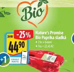 Albert Nature's Promise Bio Paprika sladká 2 ks nabídka