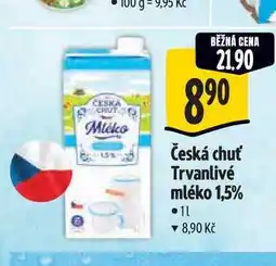 Albert Česká chuť Trvanlivé mléko 1,5% nabídka