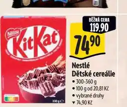 Albert Nestlé Dětské cereálie nabídka