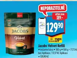 Albert Jacobs Velvet Refill instantní káva nabídka