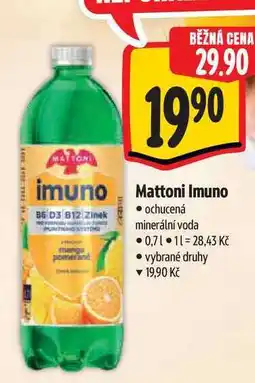 Albert Mattoni Imuno ochucená minerální voda nabídka