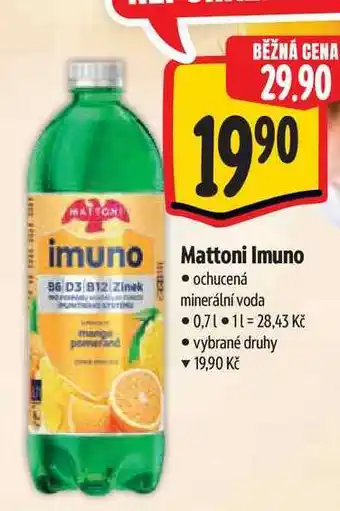 Albert Mattoni Imuno ochucená minerální voda nabídka