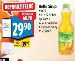 Albert Hello Sirup nabídka