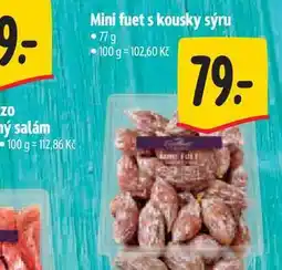 Albert Mini fuet s kousky sýru nabídka