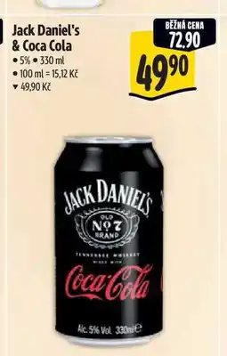 Albert Jack Daniel's & Coca Cola 5% nabídka