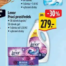 Albert Lenor prací prostředek 38 dávek kapsle/50 dávek gel nabídka