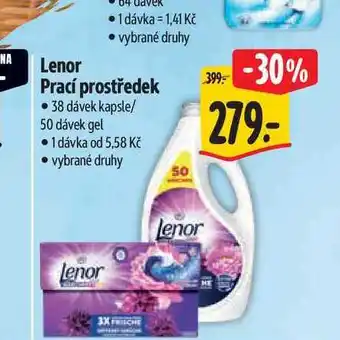 Albert Lenor prací prostředek 38 dávek kapsle/50 dávek gel nabídka