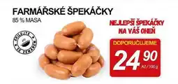 ZEMAN FARMÁŘSKÉ ŠPEKÁČKY 85% MASA nabídka