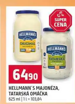 Terno HELLMANN'S MAJONÉZA, TATARSKÁ OMÁČKA nabídka