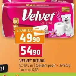 Terno VELVET RITUAL 8x 18,3 m toaletní papír 3vrstvý nabídka