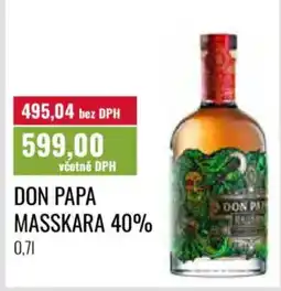 Ratio Don papa masskara 40% nabídka