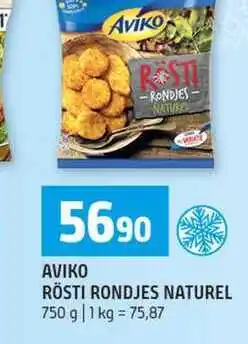 Terno AVIKO RÖSTI RONDJES NATUREL nabídka