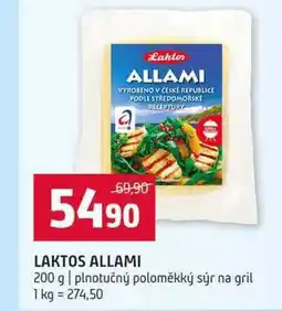 Terno LAKTOS ALLAMI 200 g plnotučný poloměkký sýr na gril nabídka