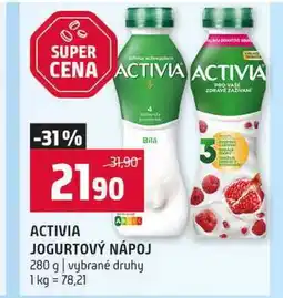 Terno ACTIVIA JOGURTOVÝ NÁPOJ 280 g vybrané druhy nabídka